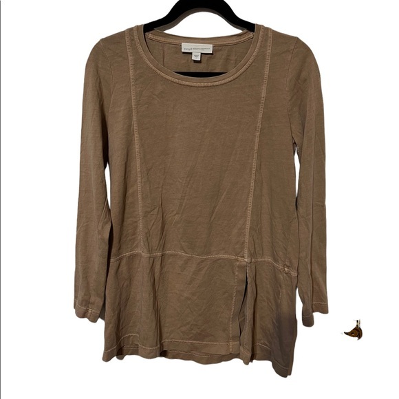 PureJill 100% Organically Grown Cotton Long Sleeve Tunic Top Size Small - Picture 1 of 5